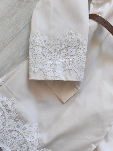 Csipke blézer-Fehér