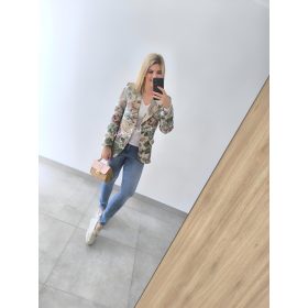 Mintás Virágos Blézer