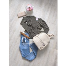 Kötött kardigán-Zöld