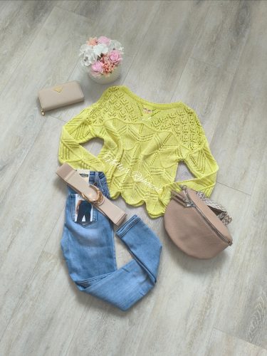 Horgolt felső-Sárga