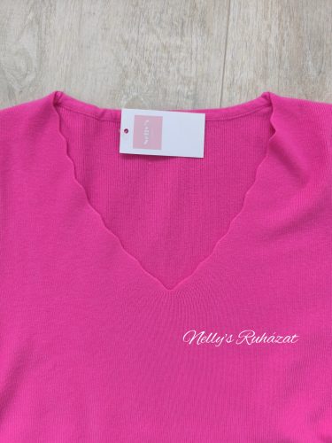 Felső V nyakú-Pink