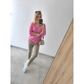 Laza vékony felső-Rózsaszín