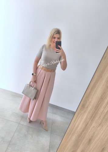 Basic felső rövid ujjú-Barna