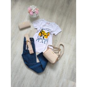 Pamut póló-Citromos