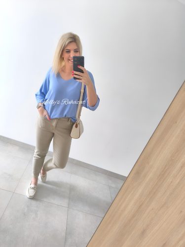 Laza vékony felső-Kék