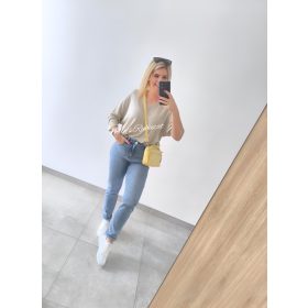 Laza vékony felső-Bézs