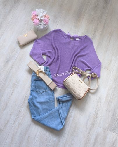 Masni Kötött felső-Lila