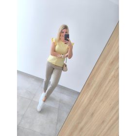 Csíkos póló-Sárga