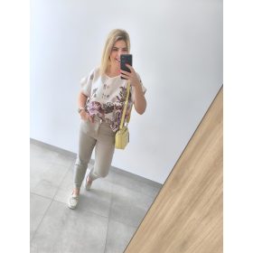 Lila virágos felső