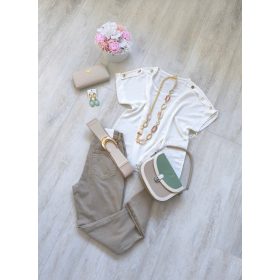 Felső gombos-Fehér