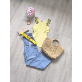 Trikó virággal-Sárga