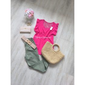 Csipke felső-Pink