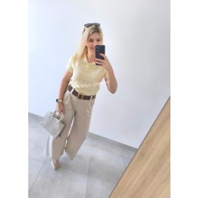 Bőszárú nadrág-Bézs