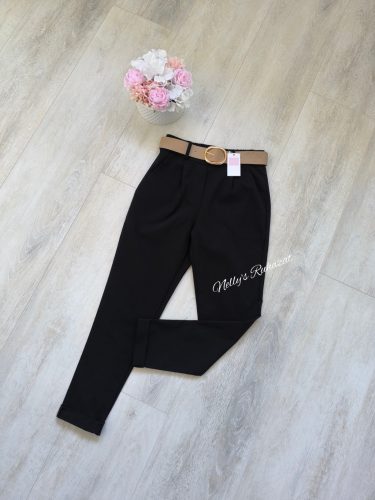 Nadrág övvel-Fekete