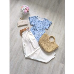 Bőszárú nadrág-Fehér