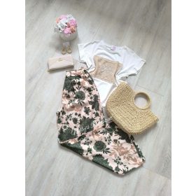 Laza nadrág-Virágos